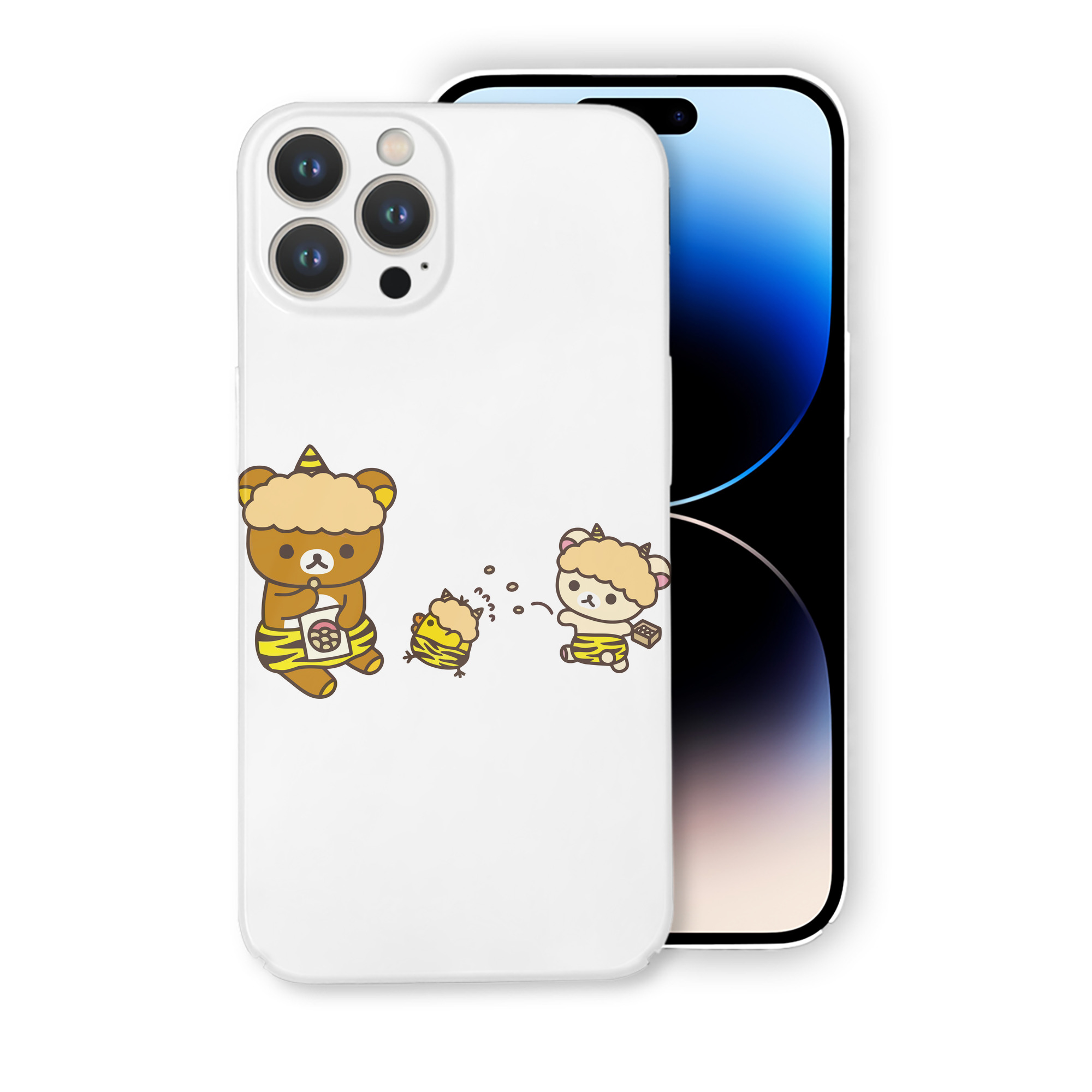 （画像用） リラックマ リラックマ キイロイトリ Rilakkuma Korilakkuma Kiiroitori 【iPhone 14シリーズ対応】ハードケース